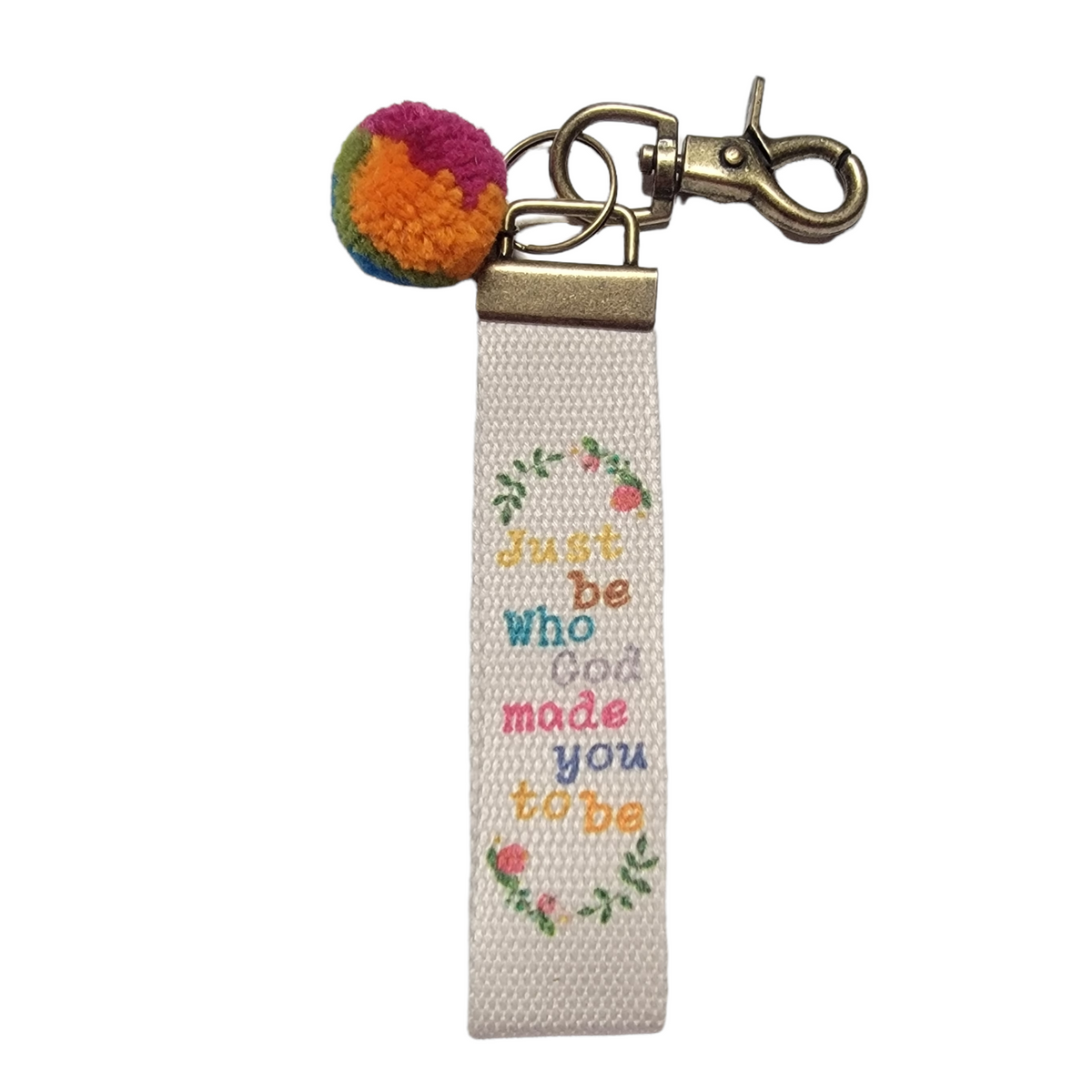 Words To Live By Canvas Keychain thebloominglilac