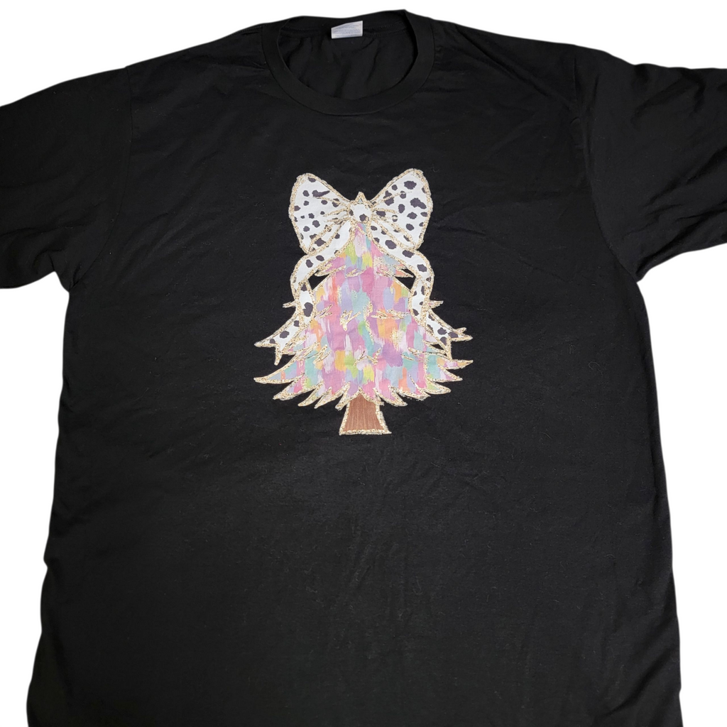 Spotted Multicolor Tree Christmas Tee