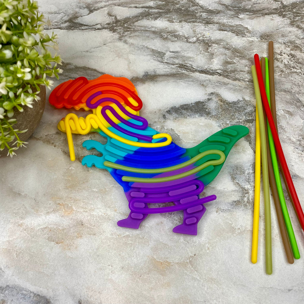 Silicone Sensory Activity Board - Dino