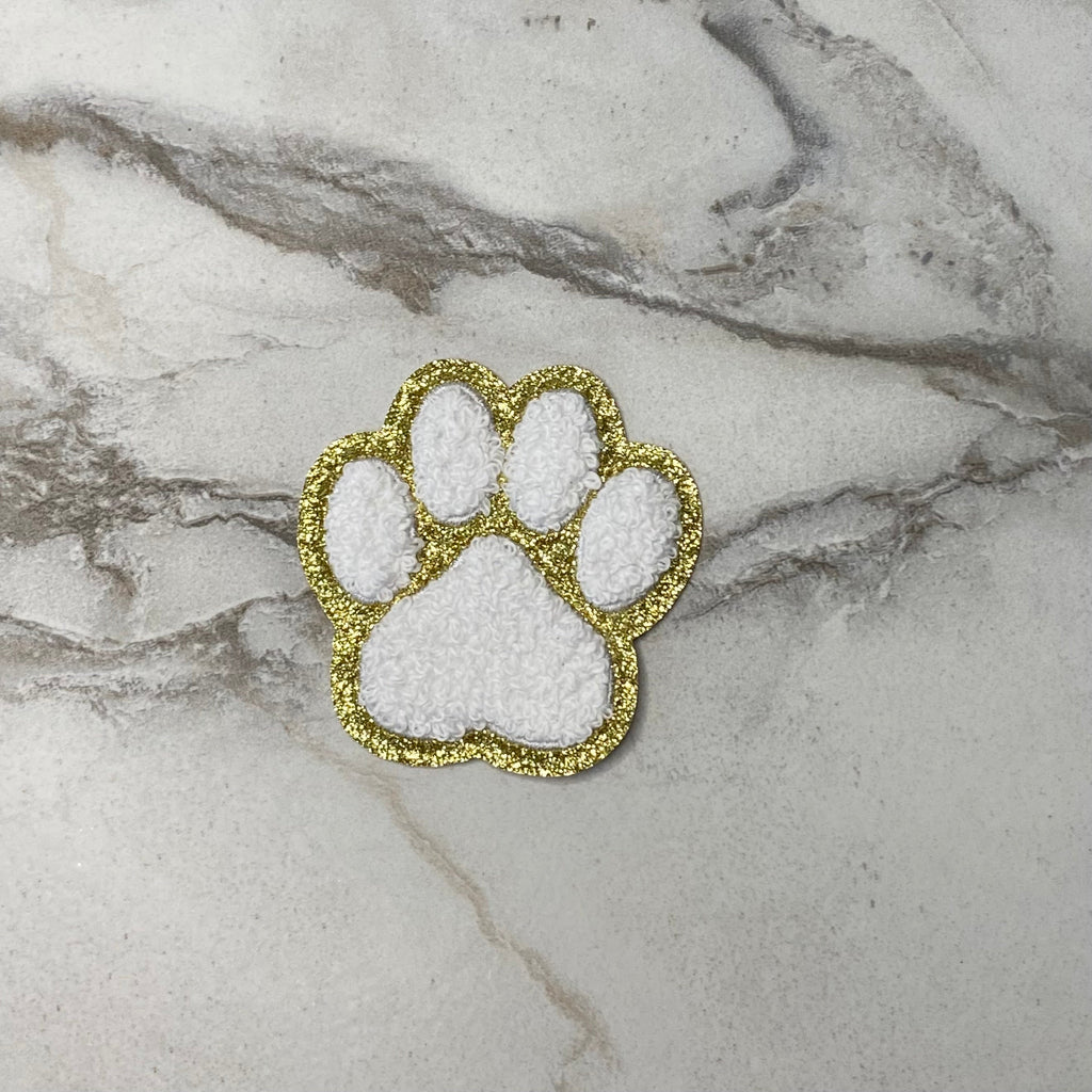 Chenille Patches - Paw Print