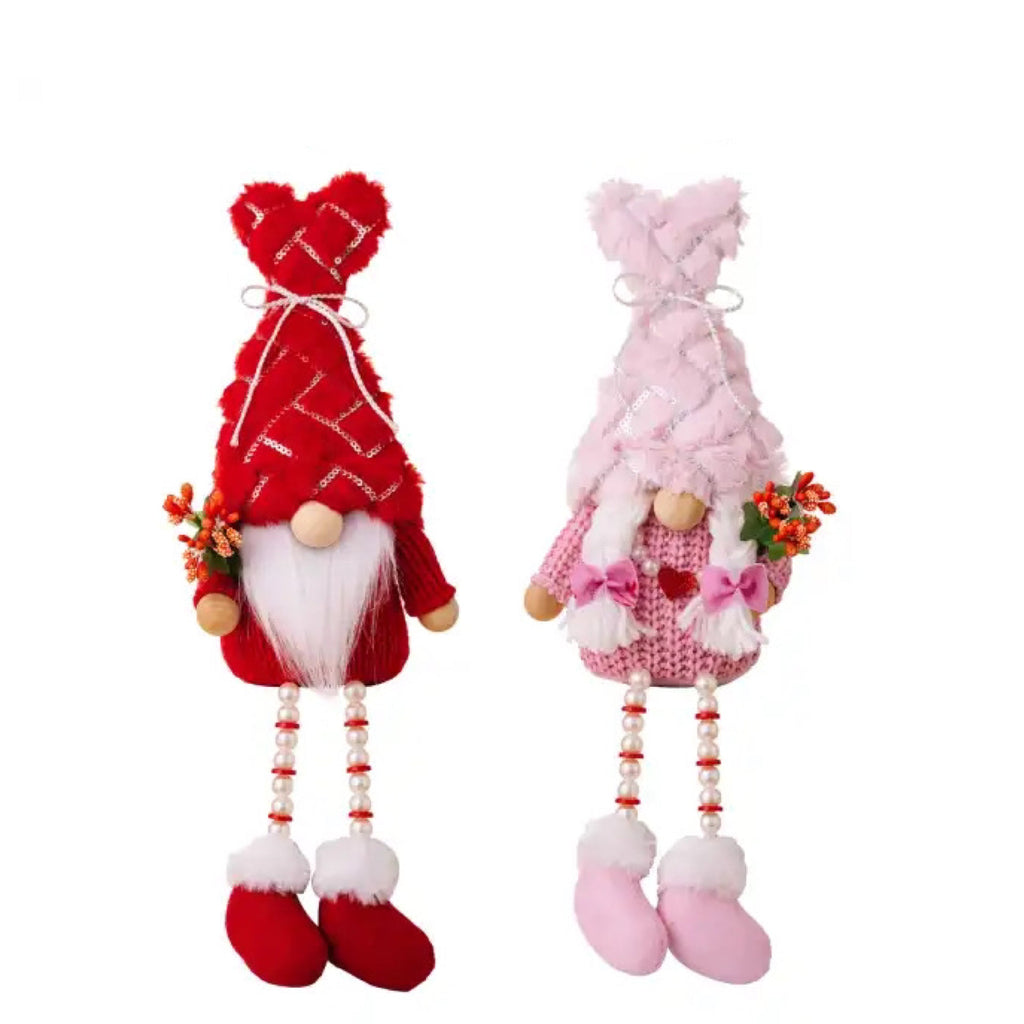 Gnome - Valentine #11 - Red & Pink Long Legs - PREORDER