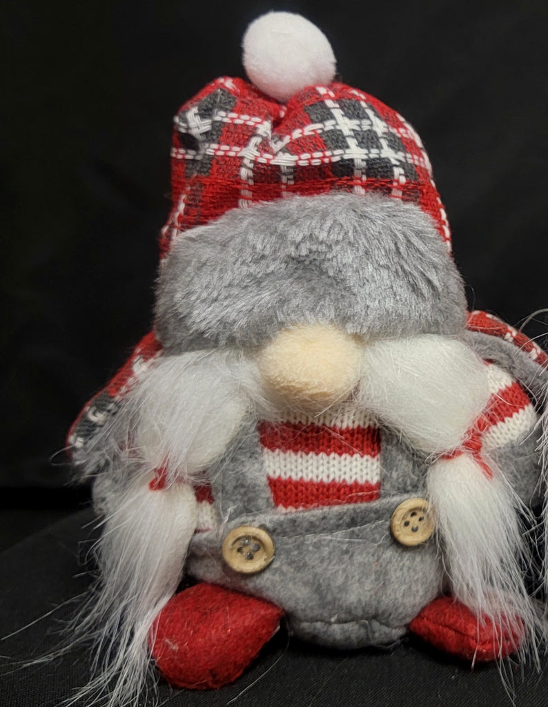 Gnome- Holiday plaid mini